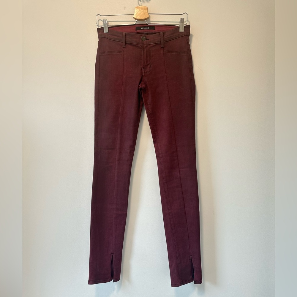 J Brand Skinny Jeans Burgundy Size 27